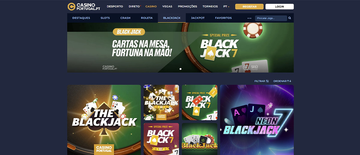 Blackjack online no Casino Portugal