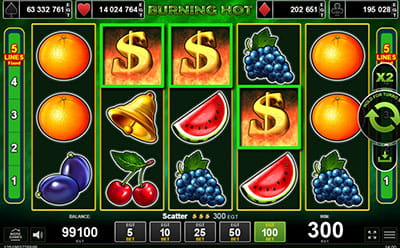 Burning Hot Slot Símbolo Scatter
