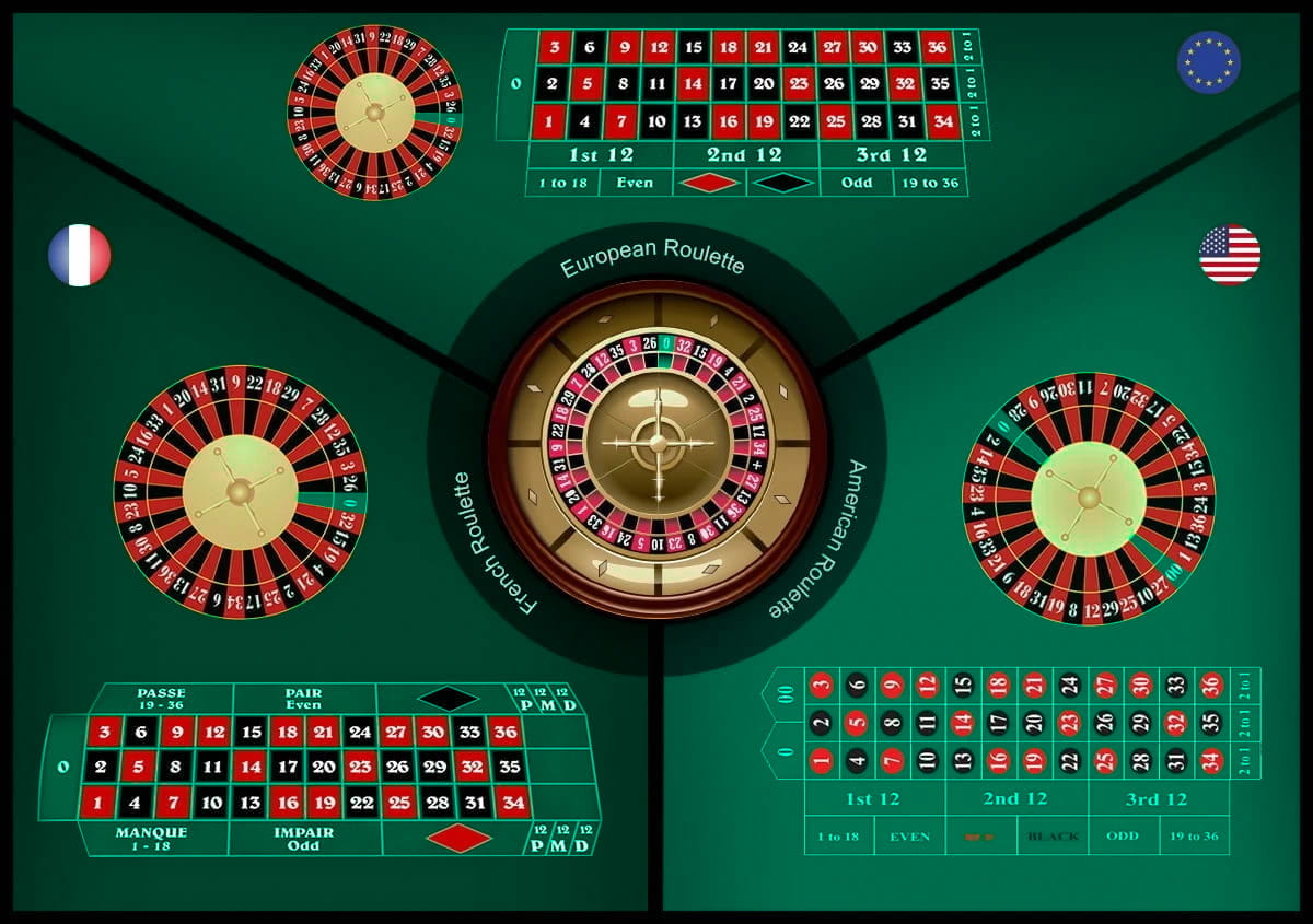 Comparação – Roleta Americana, Europeia e Francesa: diferenças de roda e mesa