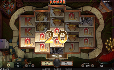Jumanji Slot Jogo Bónus