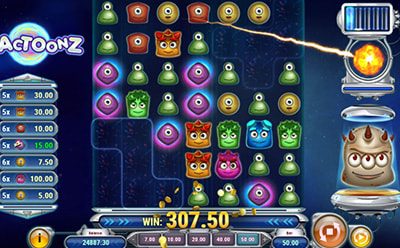 Jogo Bónus da Slot Reactoonz