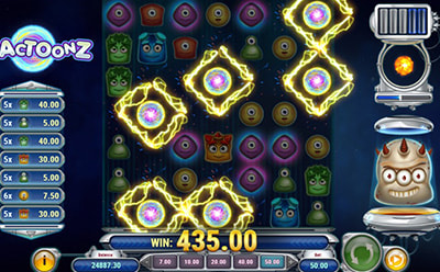 Rodadas gratis da Slot Reactoonz