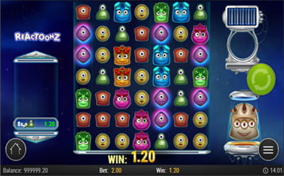 Reactoonz Slot Móvel