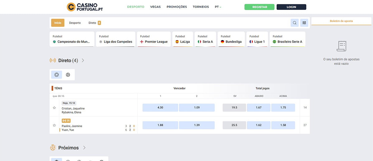 Recursos de Apostas no Casino Portugal