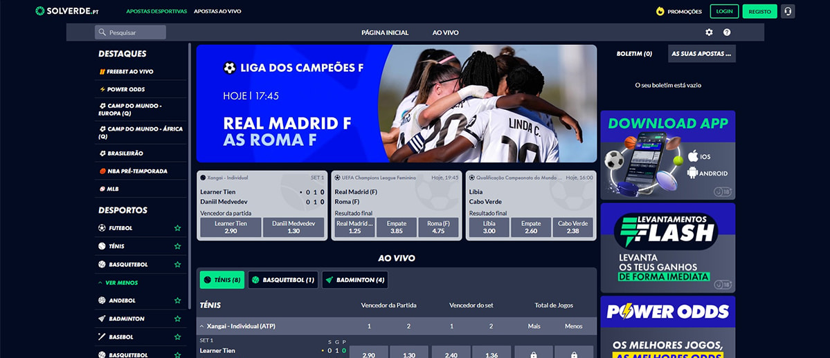 Recursos de Apostas nas Apostas Online do Solverde