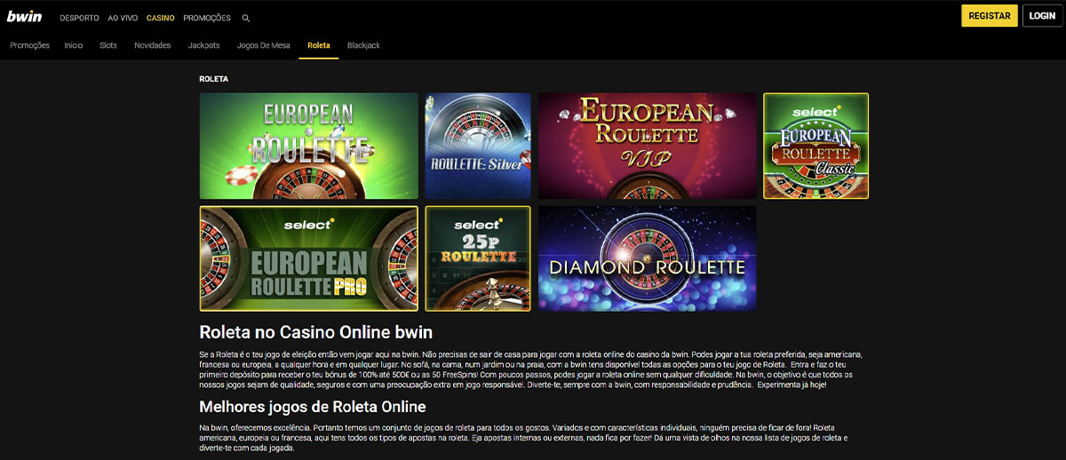 Roleta online na bwin