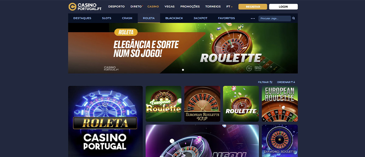 Roleta online no Casino Portugal