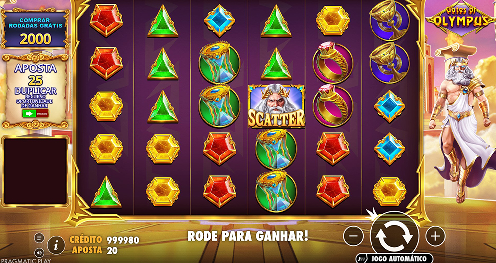 O logótipo da slot Gates of Olympus