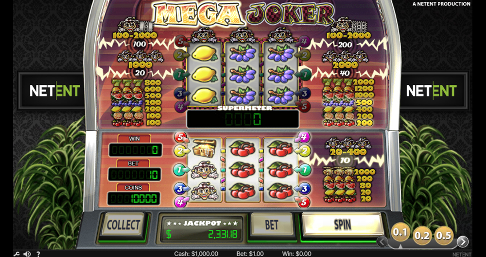 Slot Mega Joker: a versão demo