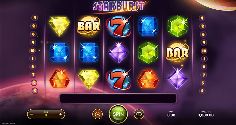 Slot Starburst: a versão demo