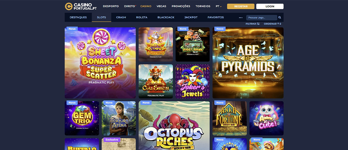 Slots online disponíveis no Casino Portugal