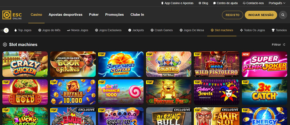Slots online disponíveis no ESC Online