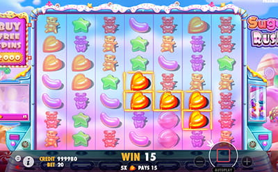 Sugar Rush Slot Jogo Bónus