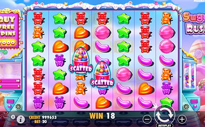 Sugar Rush Slot Free Spins