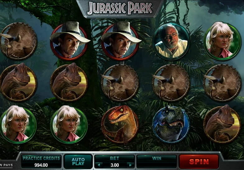 Slot Jurassic Park da Microgaming