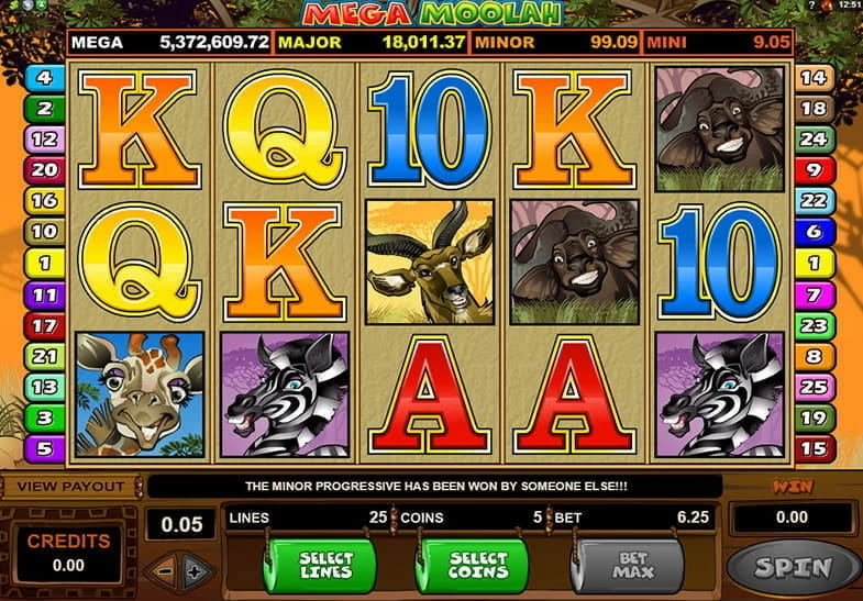 Slot Mega Moolah da Microgaming