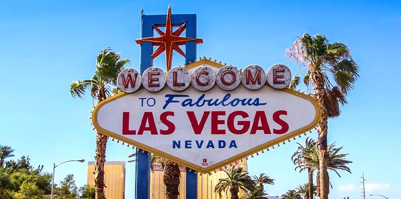 Placard da Cidade de Las Vegas