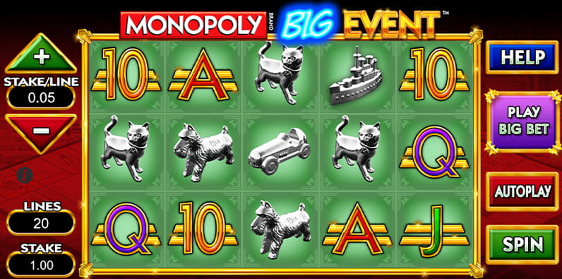 Slot Online Monopoly Big Event da SG Interactive