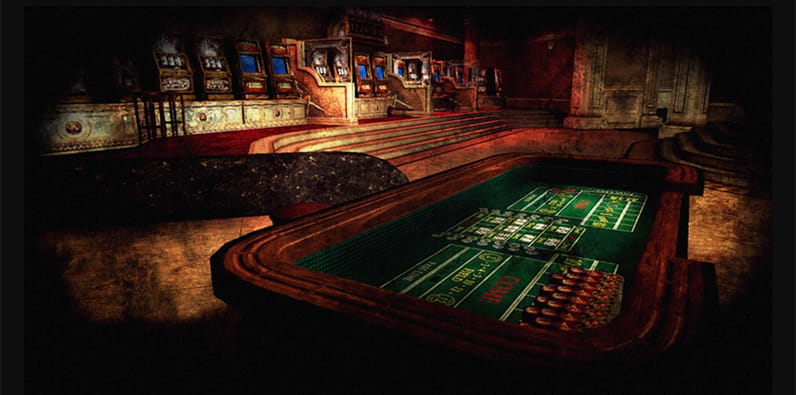 Sala de Casino na Série de Jogos Duke Nukem