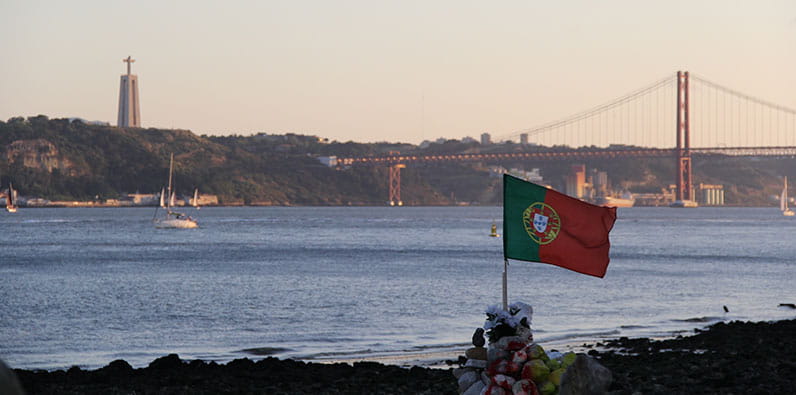 Bandeira de Portugal em Lisboa