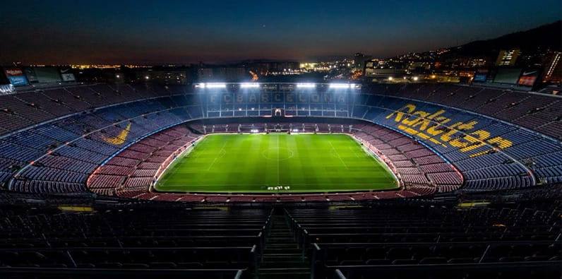 Estádio Camp Nou em Barcelona