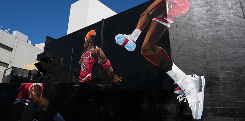 Mural Alusivo a Michael Jordan